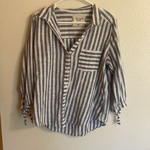 Abercrombie collared shirt striped